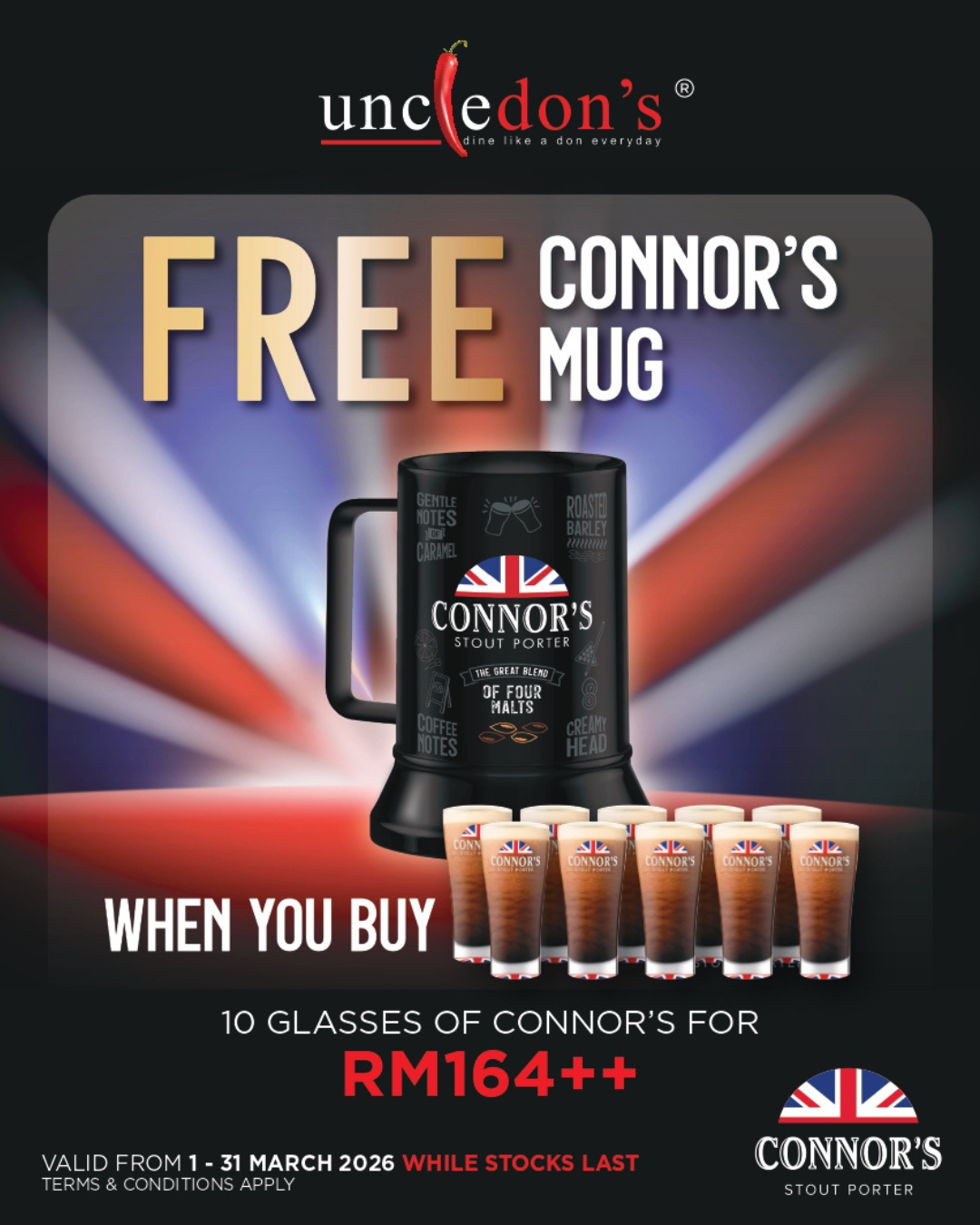 Connor's Free Mug Promo
